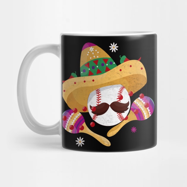 Cinco De Mayo - Baseball Mexican Sombrero by WildFoxFarmCo